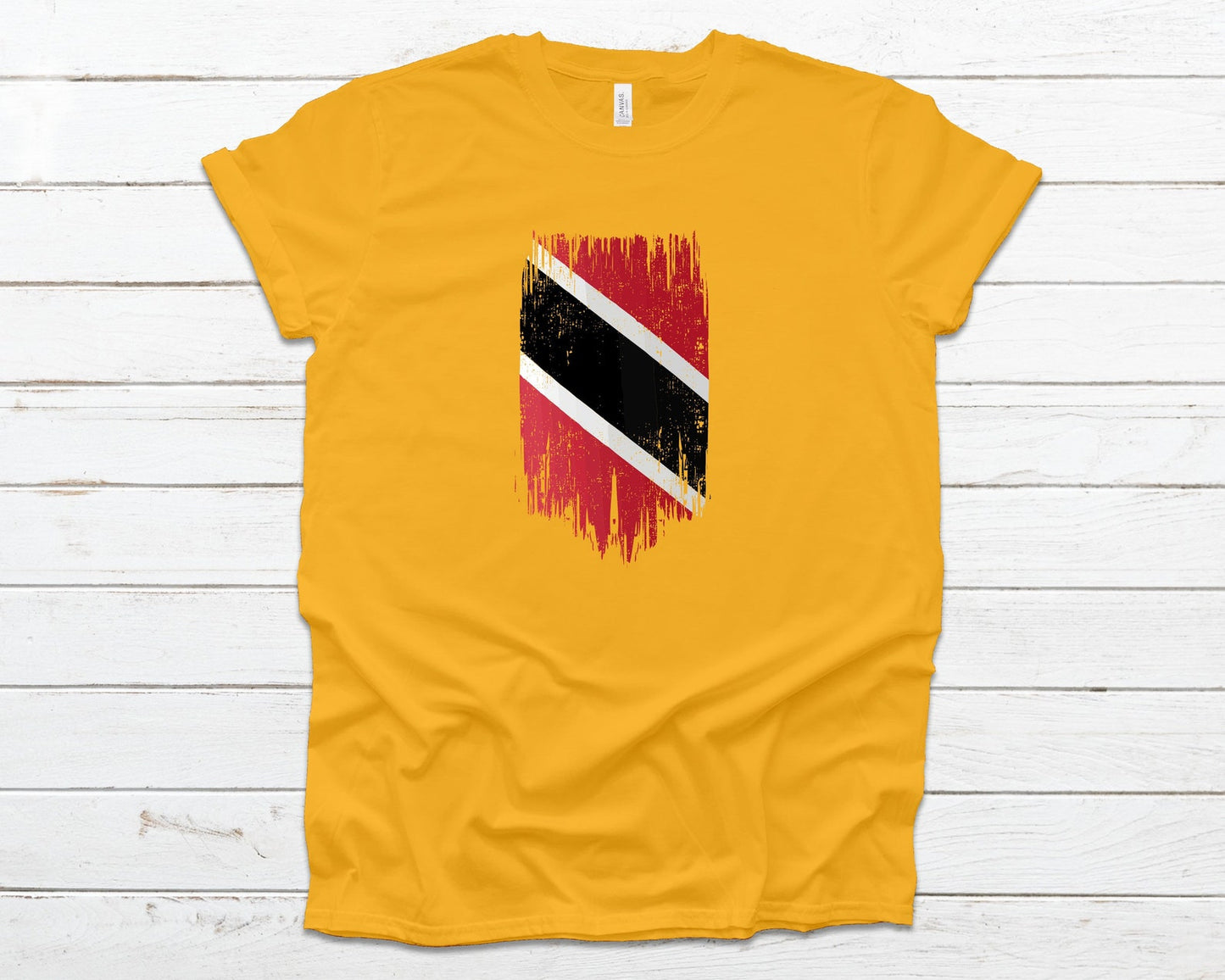 Wear Your Roots: Trinidad & Tobago Grunge Flag Tee